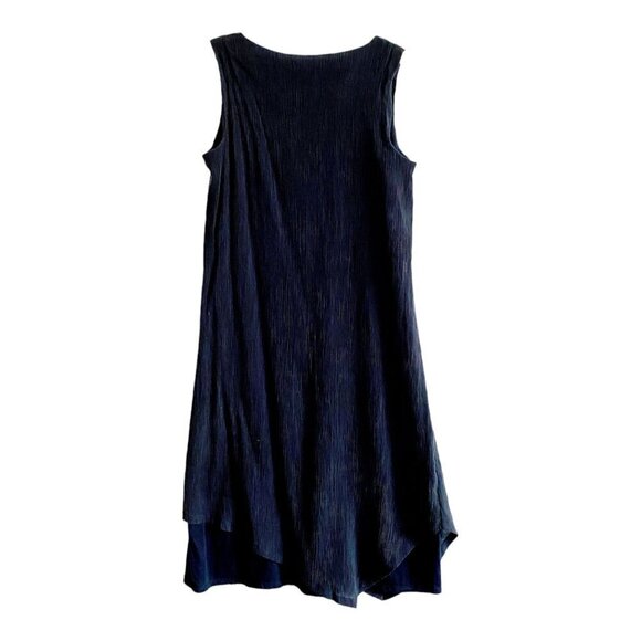 Pure Jill Textured mixed media dress, , Navy, Size XS - Picture 3 of 9